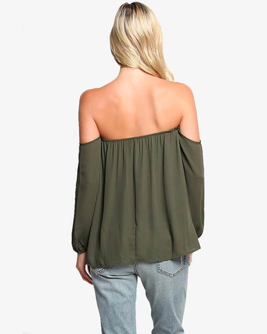 The Shoulder Chiffon Blouse